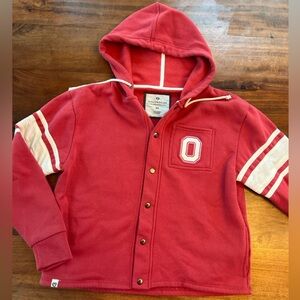 COLOSSEUM Women’s Ohio State Full Snap Hooded Sweatshirt Size M